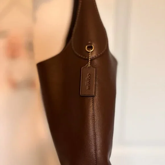 Coach Brooklyn 28 Maple Leather Shoulder Bag - Picture 5 of 7